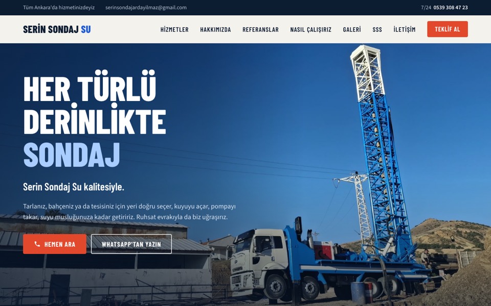 serinsondajsu.com ana sayfası